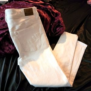 American Eagle White Hi-rise Jegging
